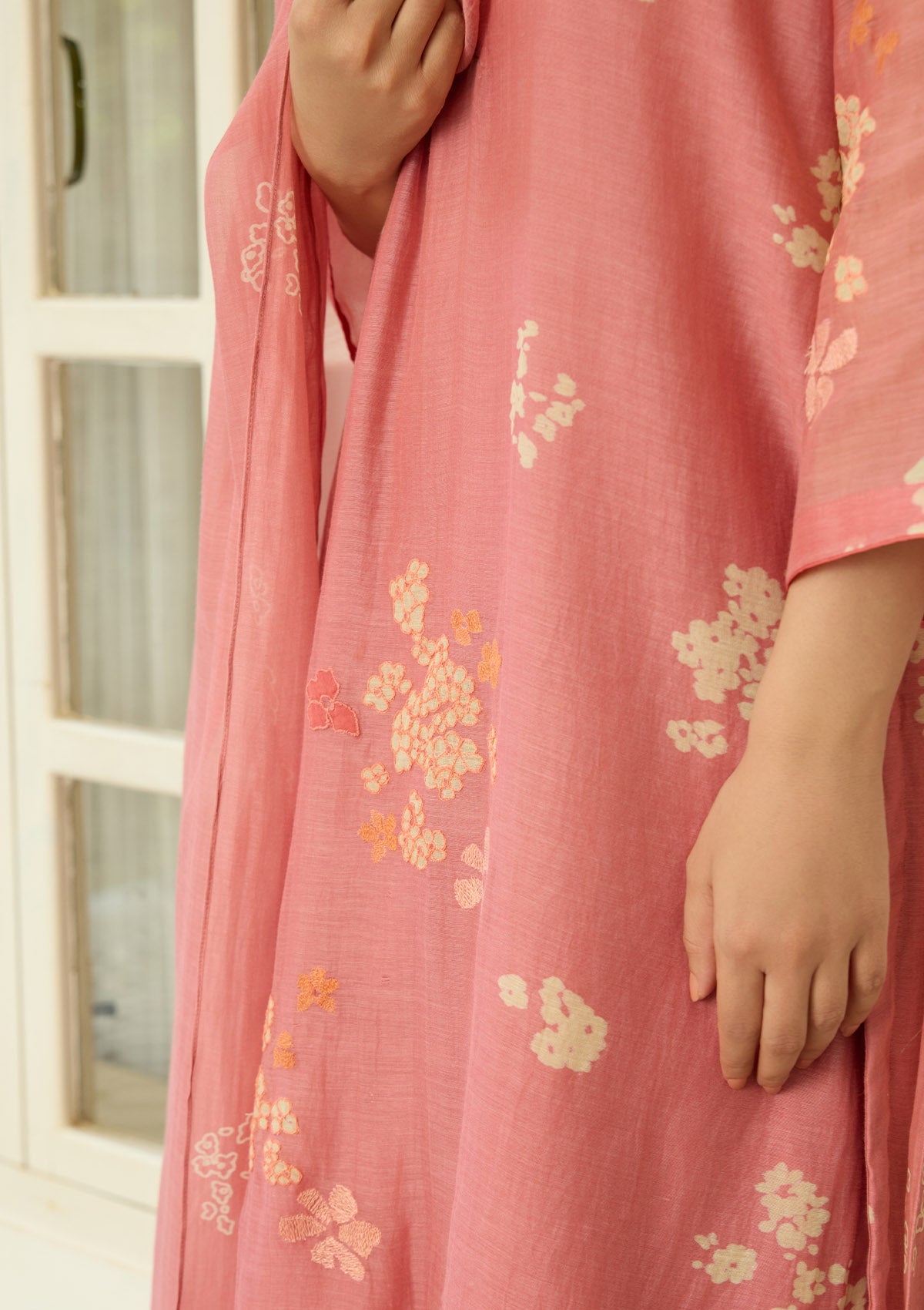 Blush Floral Kurta Set