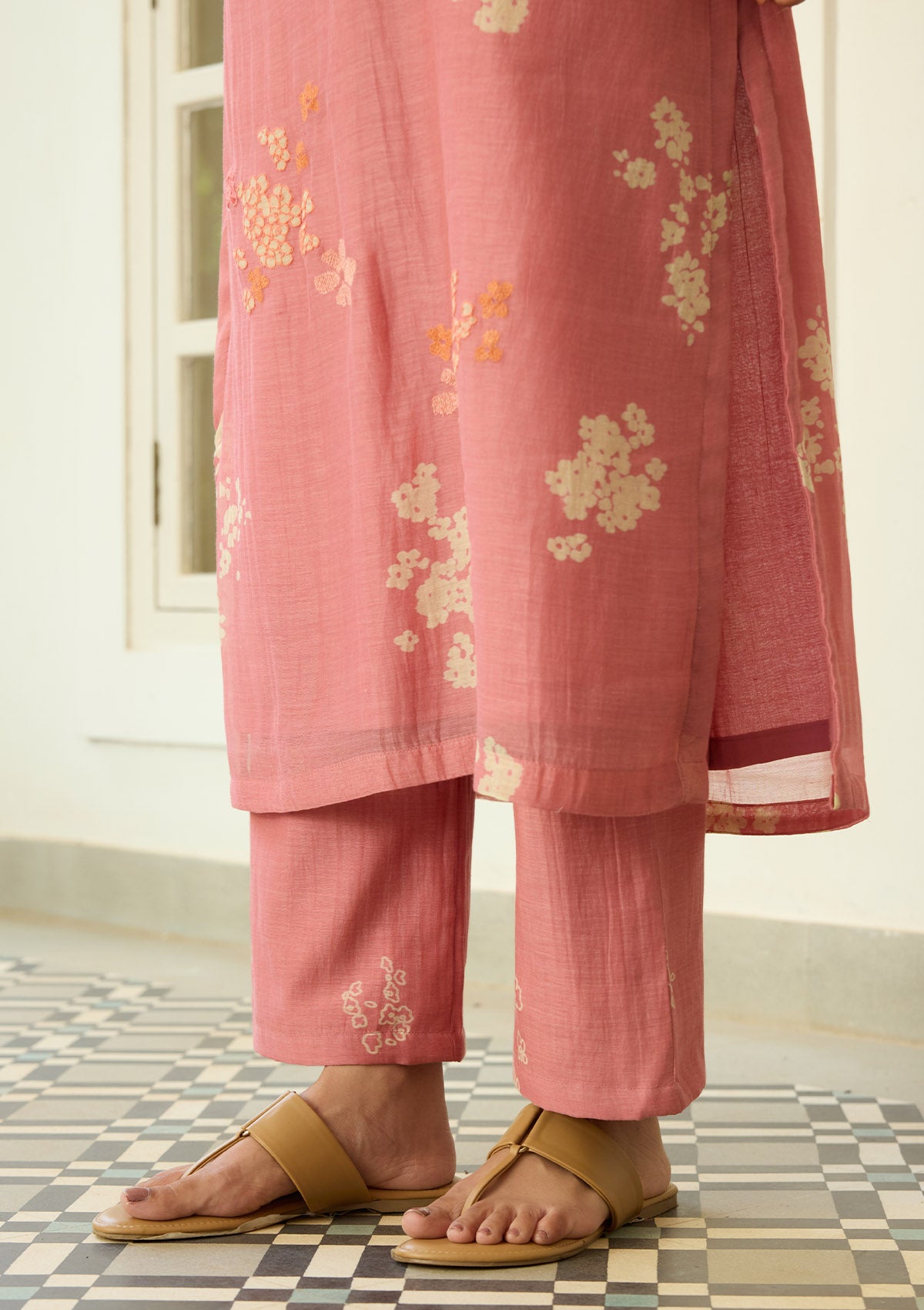 Blush Floral Kurta Set