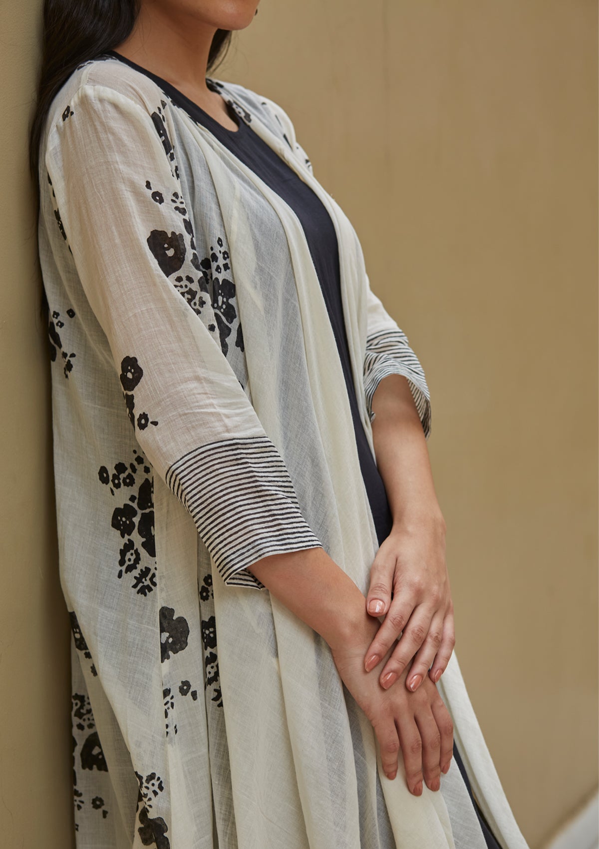 Onyx and Pearl Jacket Set