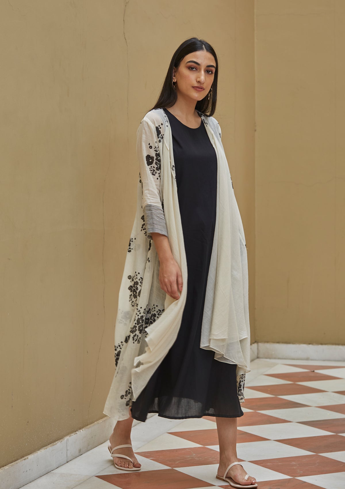 Onyx and Pearl Jacket Set