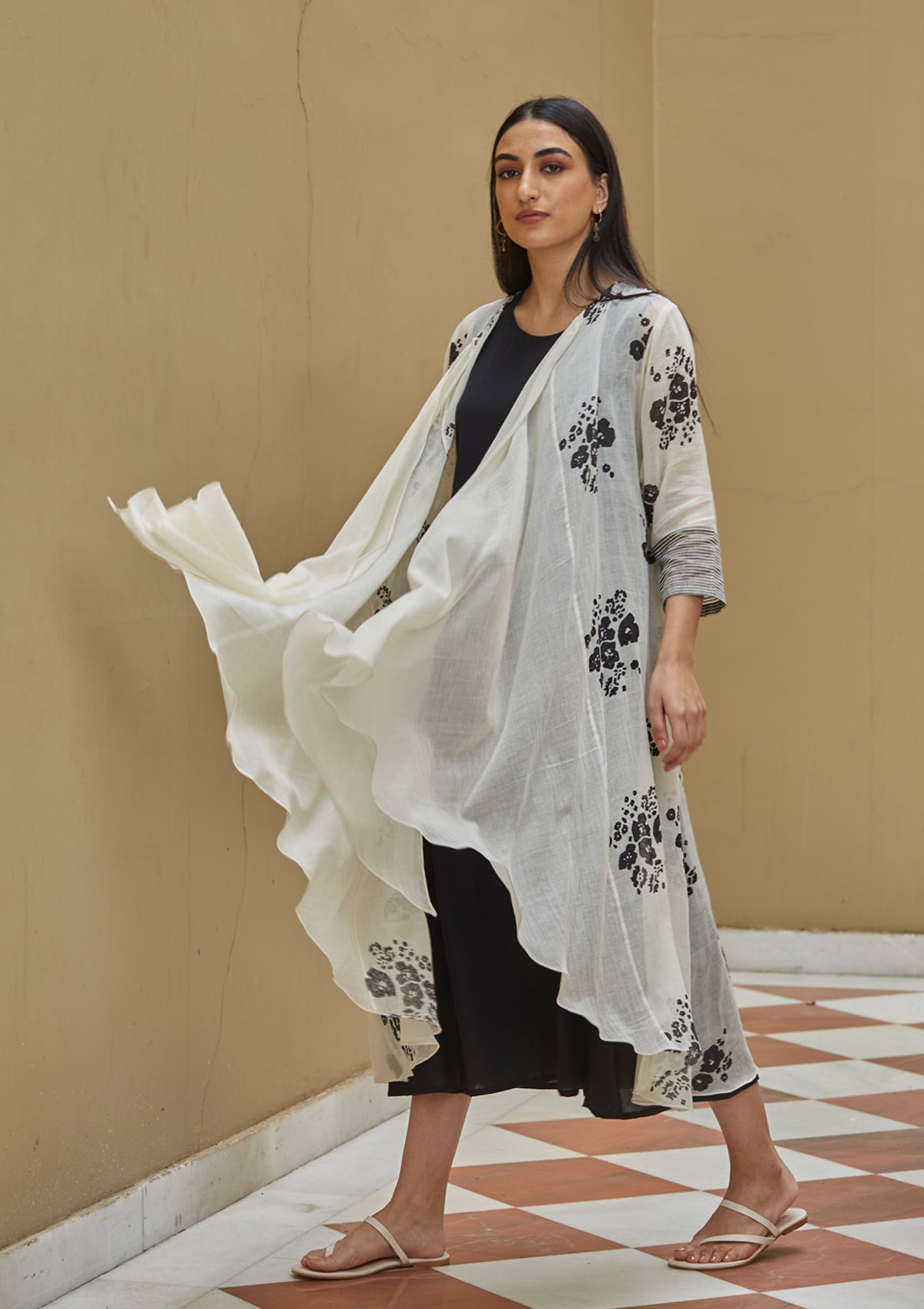 Onyx and Pearl Jacket Set