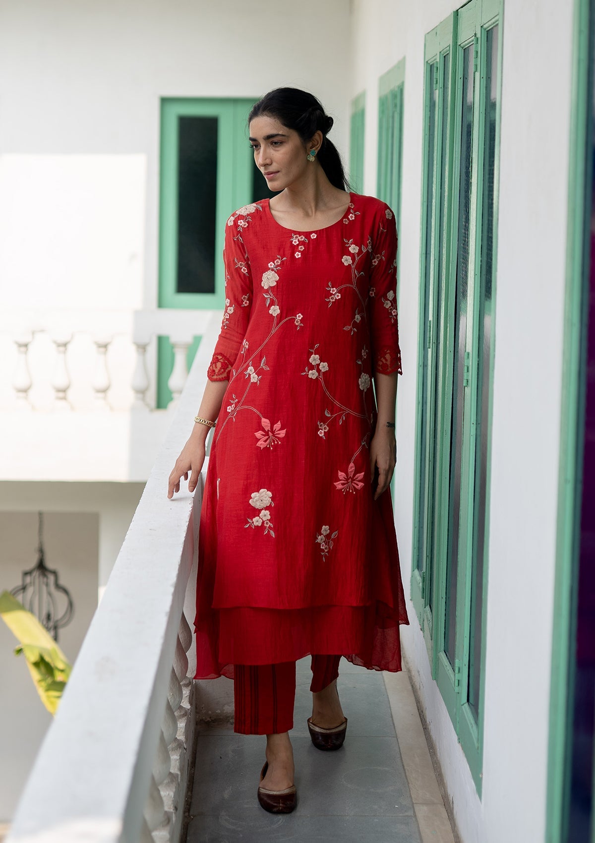 Poppy Applique Layered Co-ord Set
