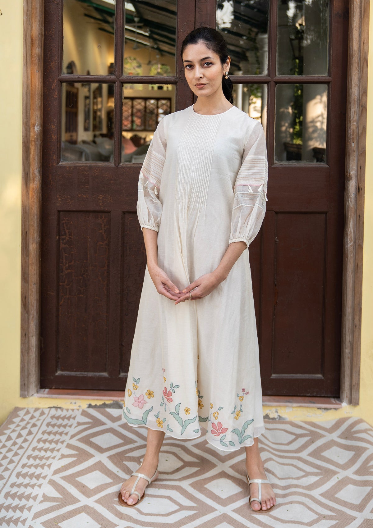 Porcelain Applique Dress