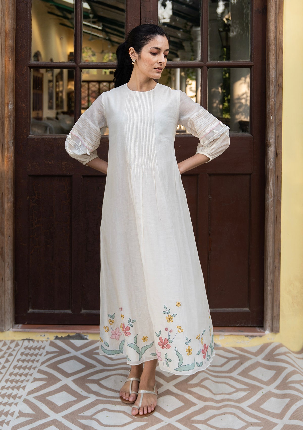 Porcelain Applique Dress