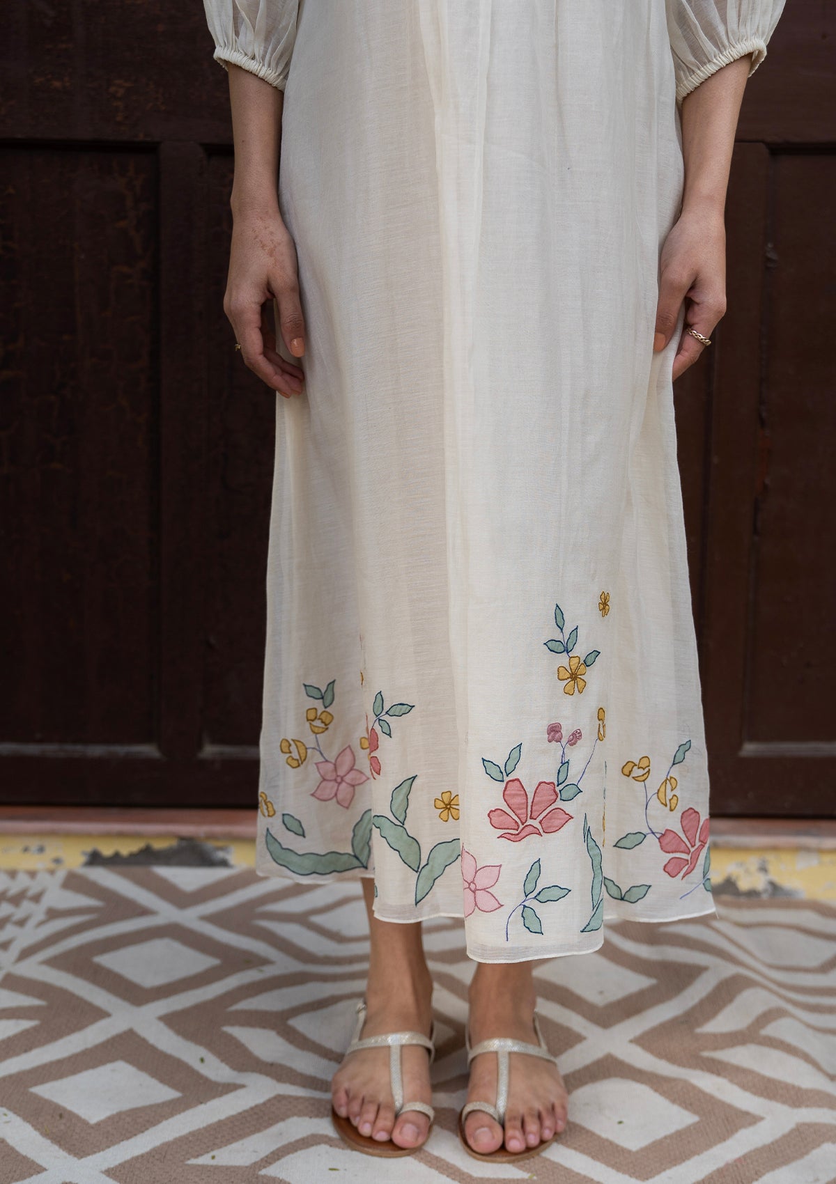 Porcelain Applique Dress