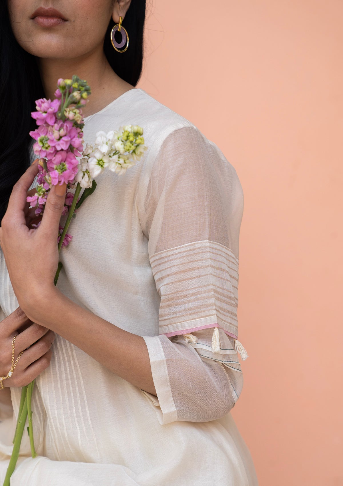 Porcelain Pintuck and Applique Co-ord Set