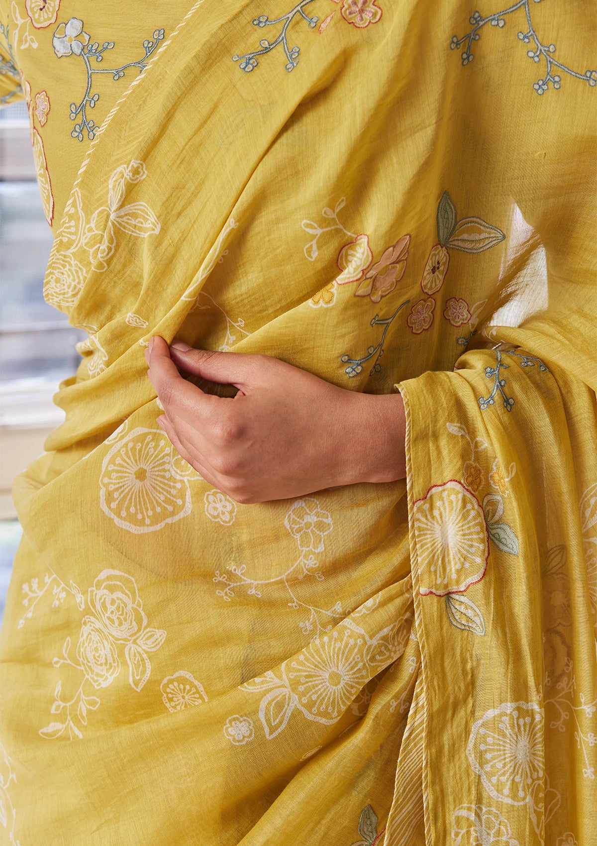 Rue Applique Saree