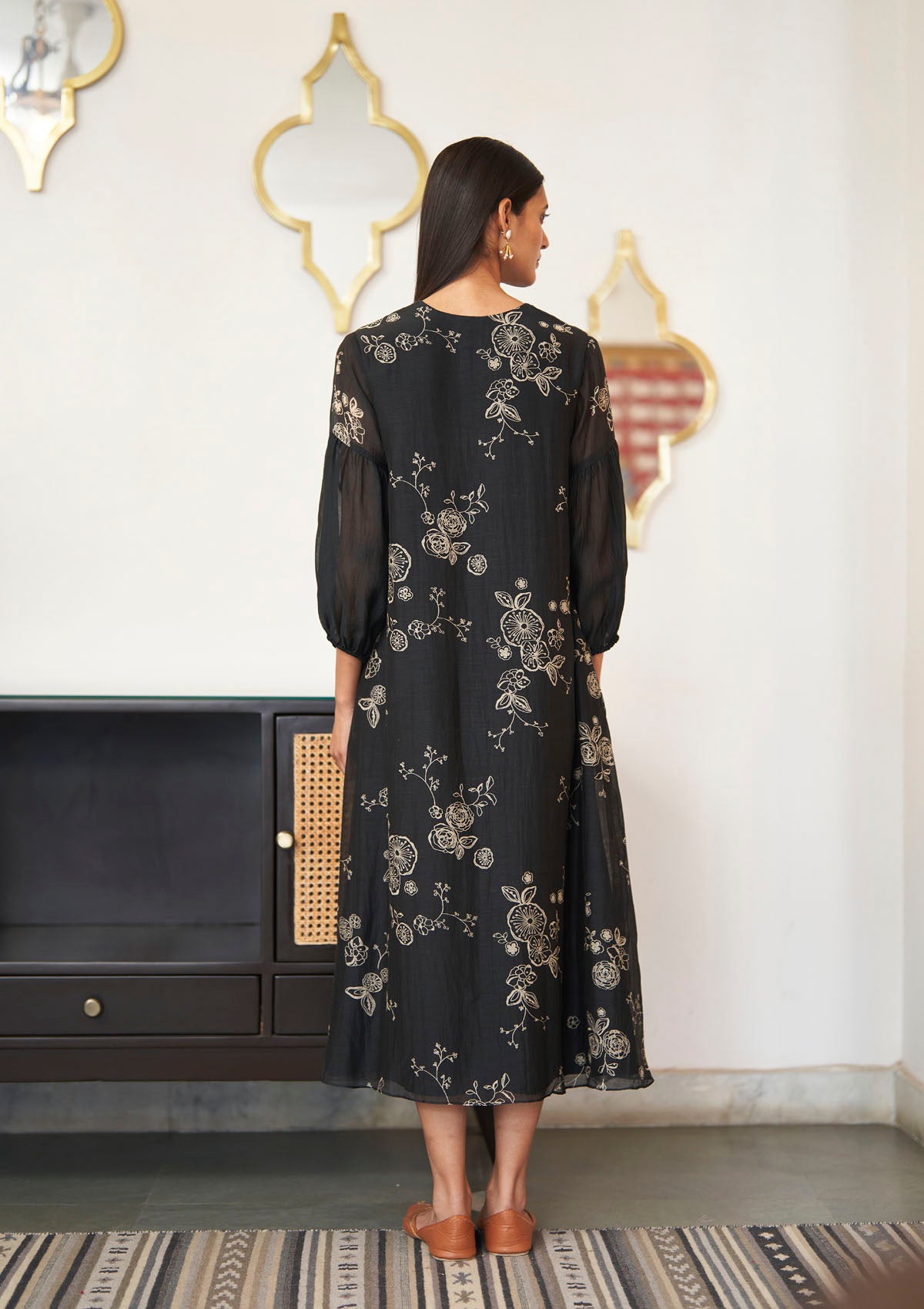 Onyx Printed Dress