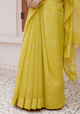 Citrine Printed Saree