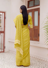 Citrine Printed Saree