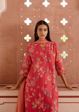 Rosewood Floral Kurta Set