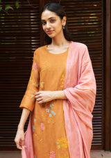 Marigold Applique Kurta Set