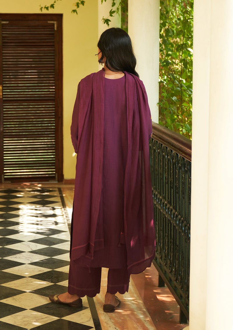 Amethyst Embroidered Kurta Set