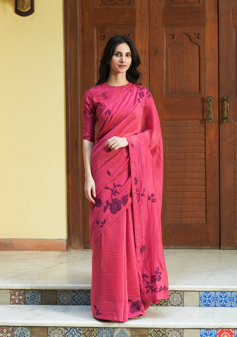 Rouge Floral Saree