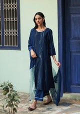 Indigo Threadwork Kurta Set