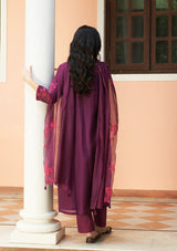 Amethyst Floral Applique Kurta Set