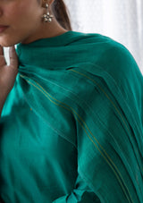 EMERALD FLORAL EMBROIDERED KURTA SET