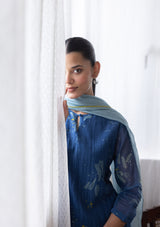 INK OMBRE PRINTED KURTA SET