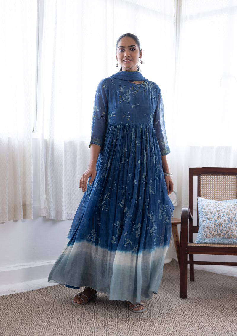INK OMBRE ANARKALI SET