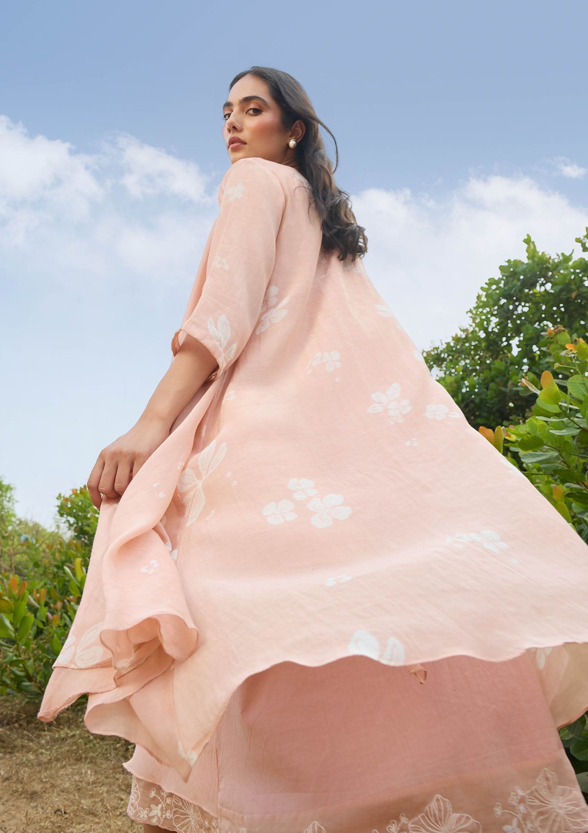 Blossom Pintuck Jacket Dress
