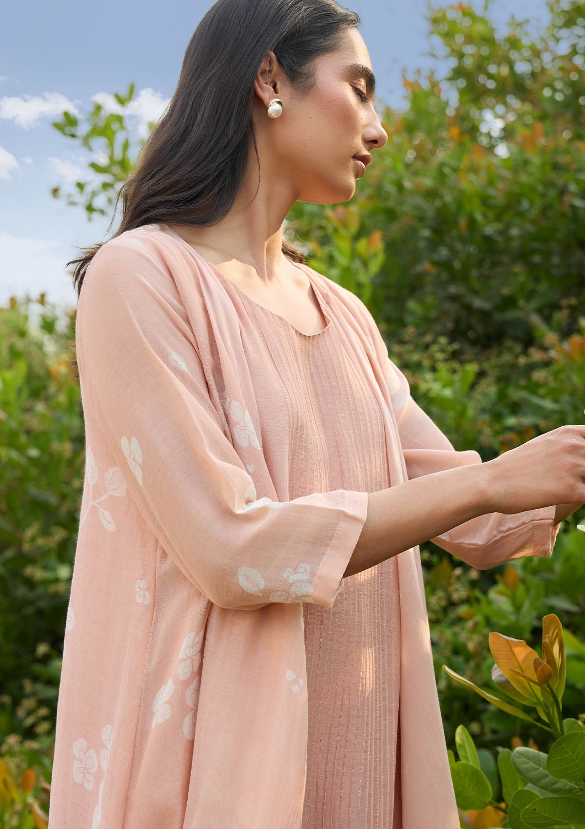 Blossom Pintuck Jacket Dress