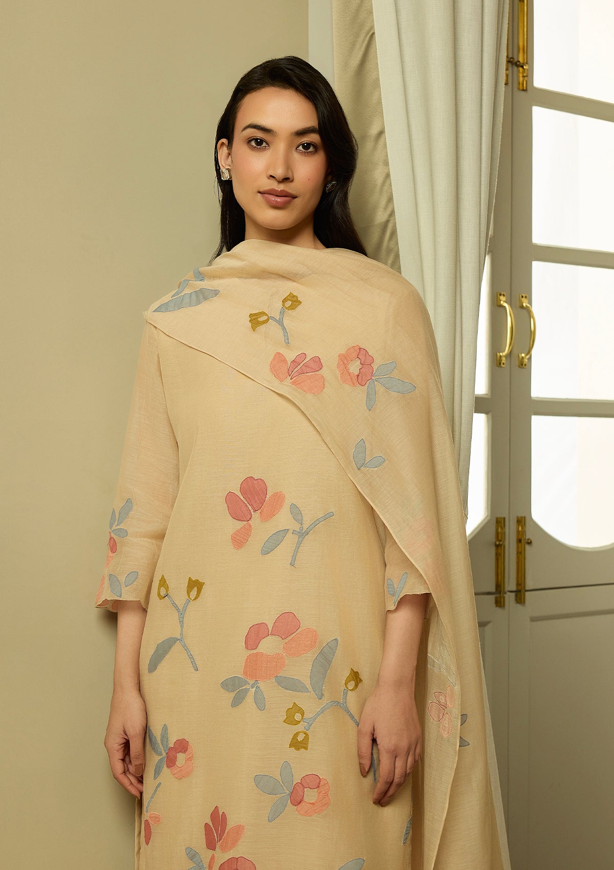 Sand Applique Kurta Set