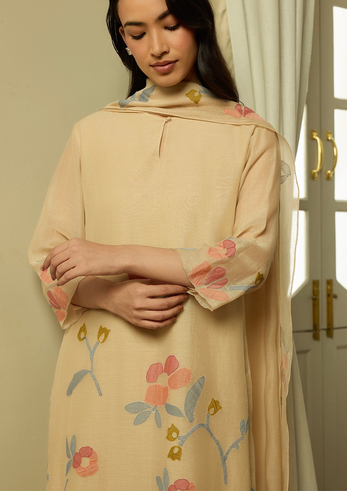 Sand Applique Kurta Set