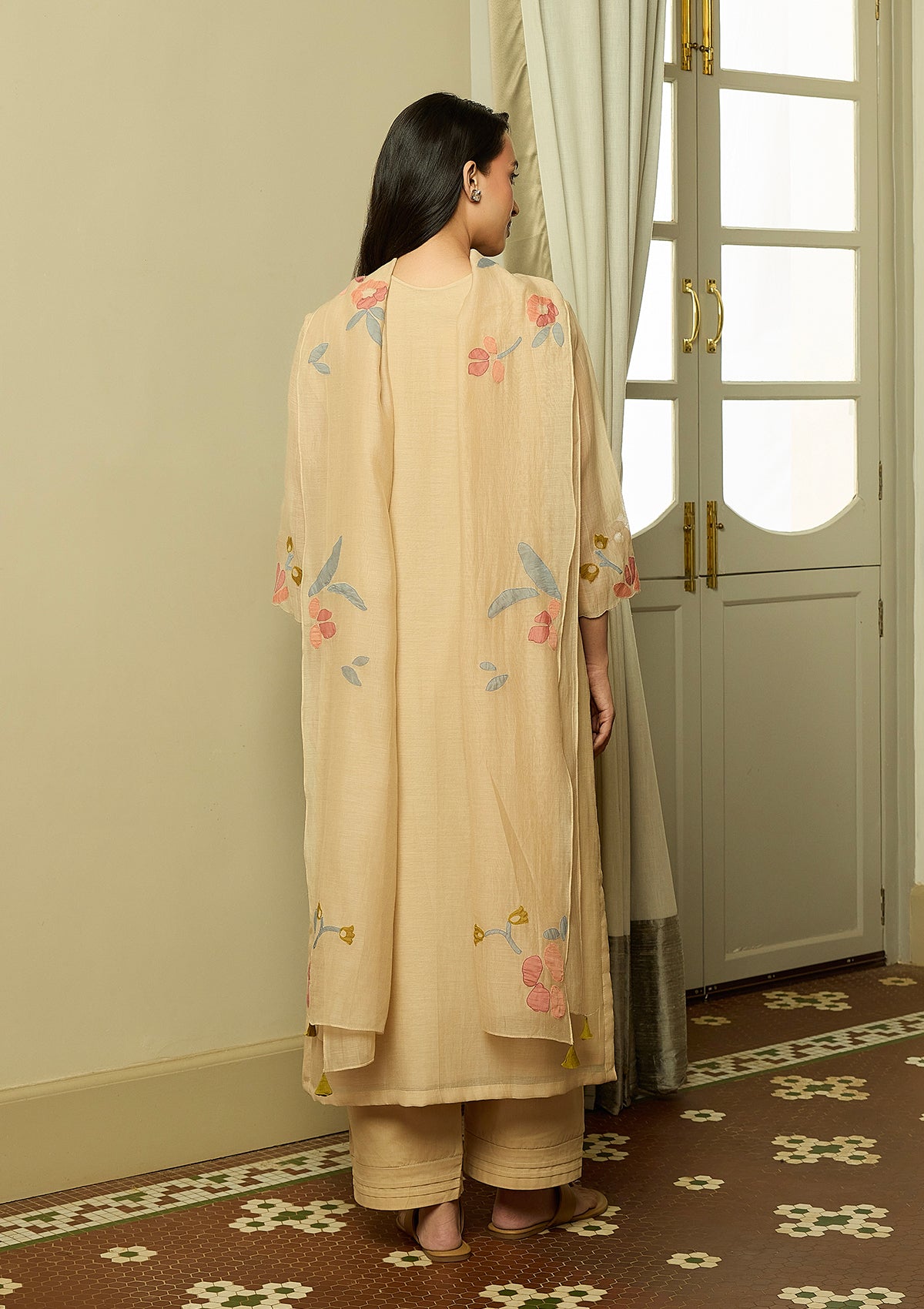 Sand Applique Kurta Set