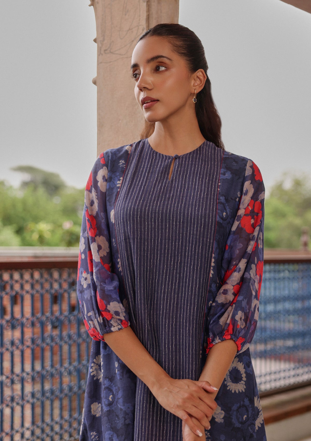 Indigo Bloom Dress