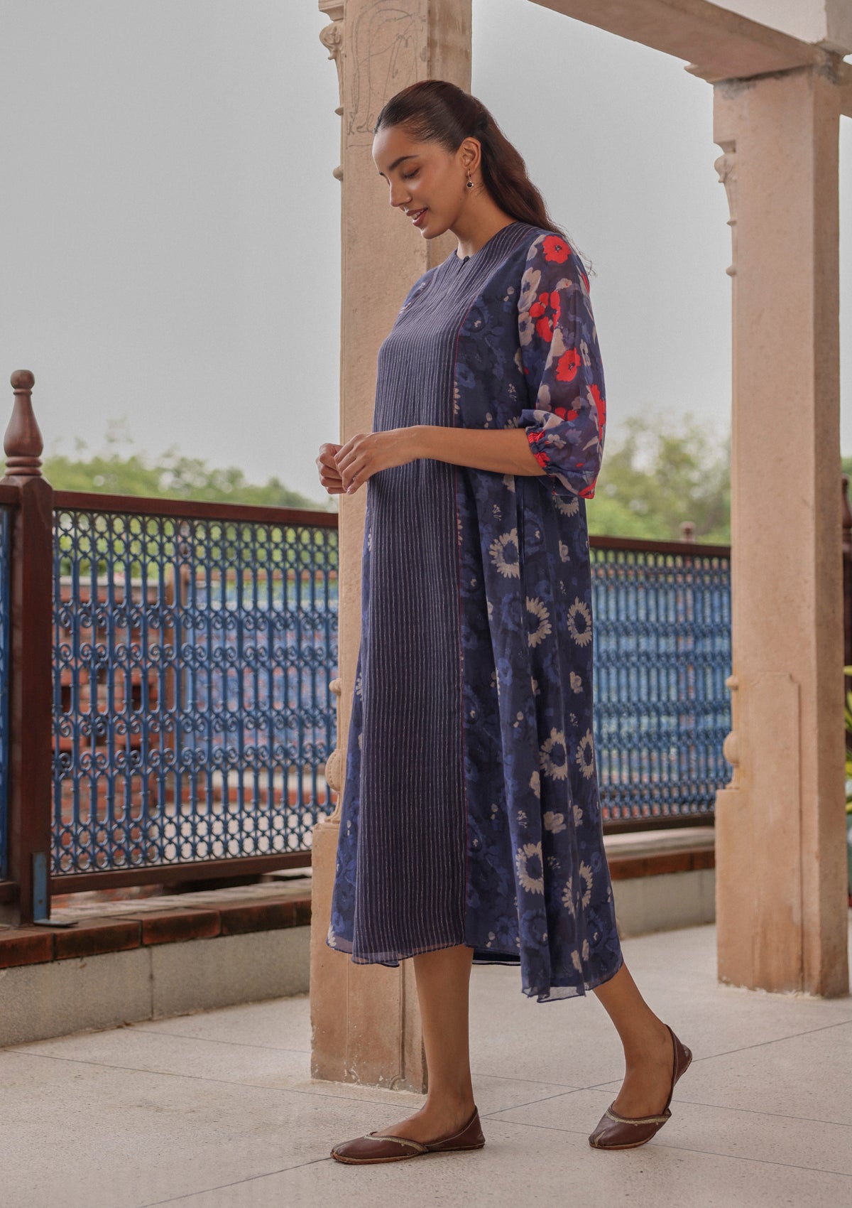 Indigo Bloom Dress