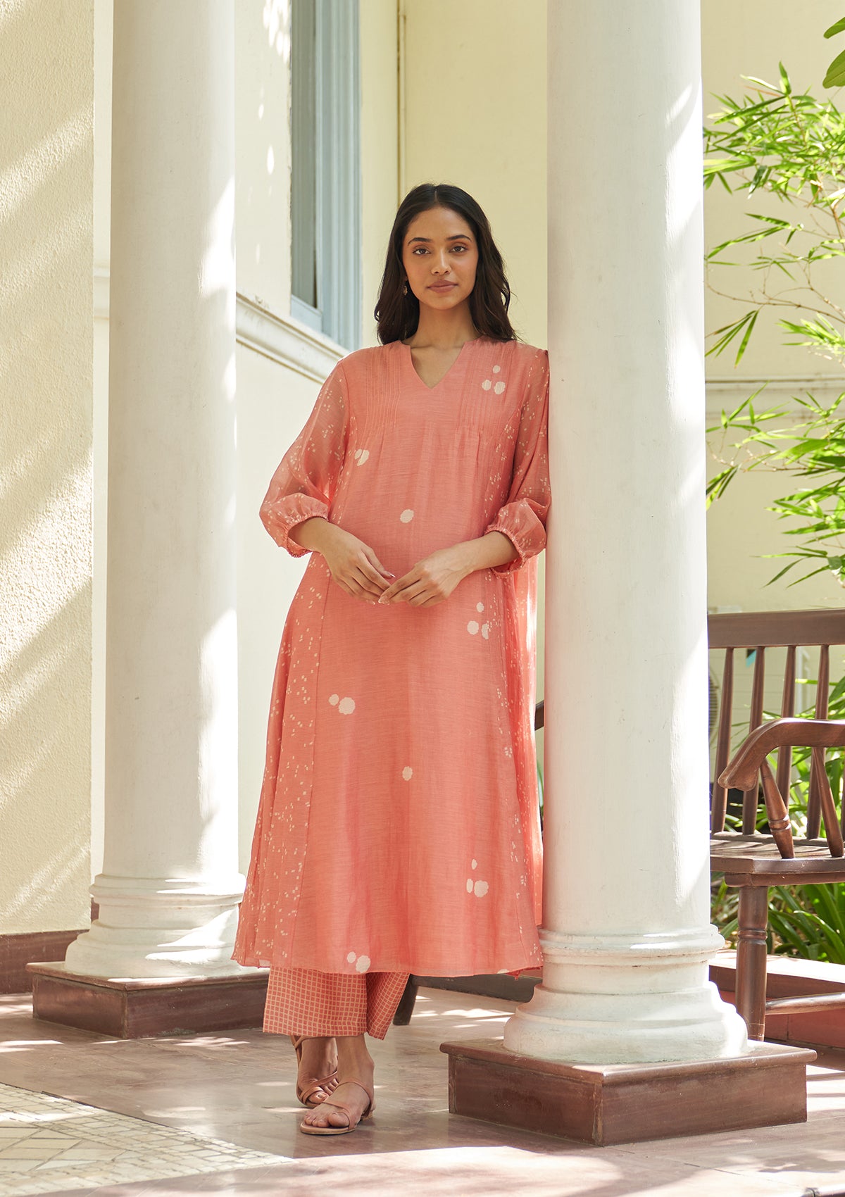 Hibiscus Pintuck Co-ord Set