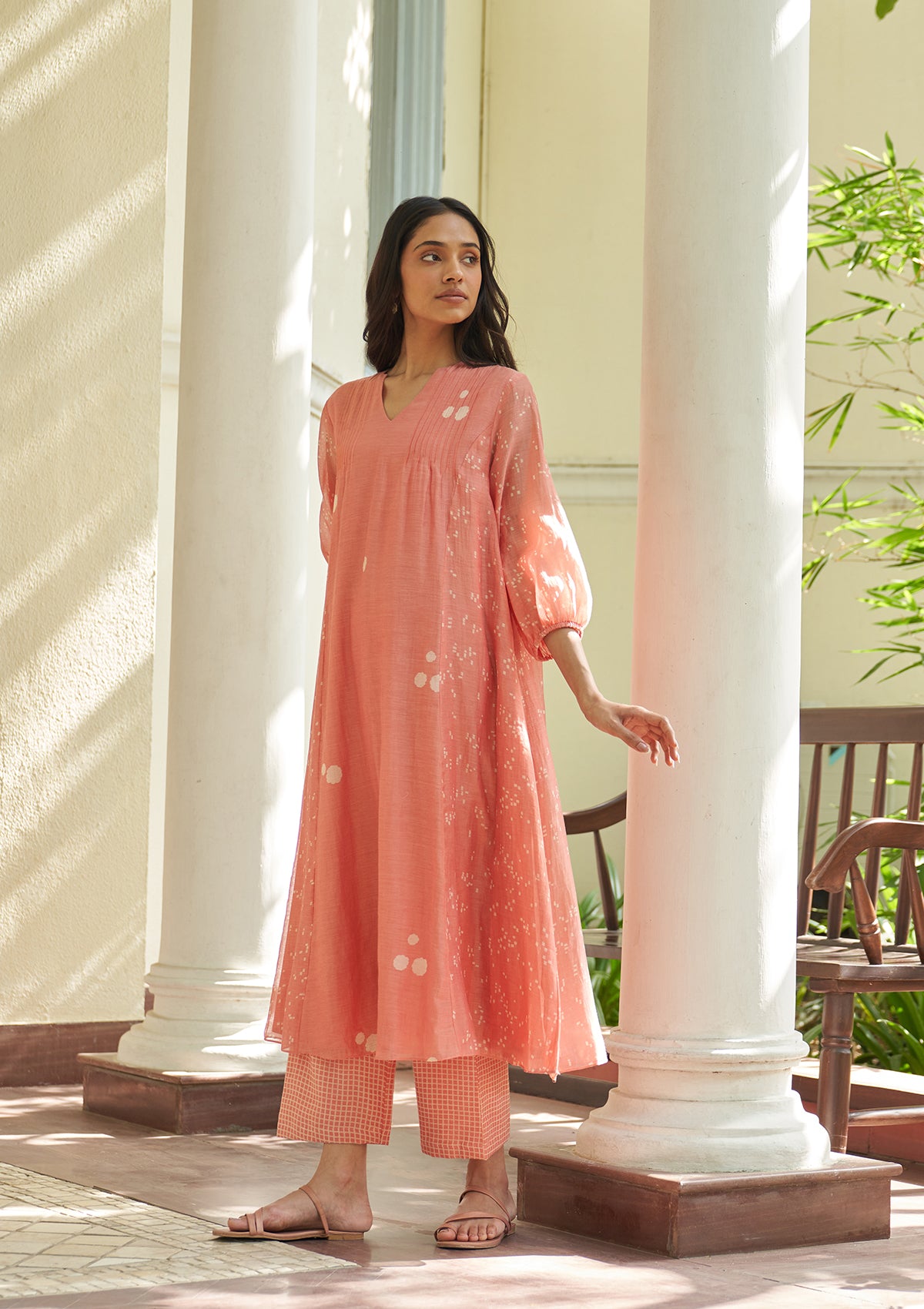 Hibiscus Pintuck Co-ord Set