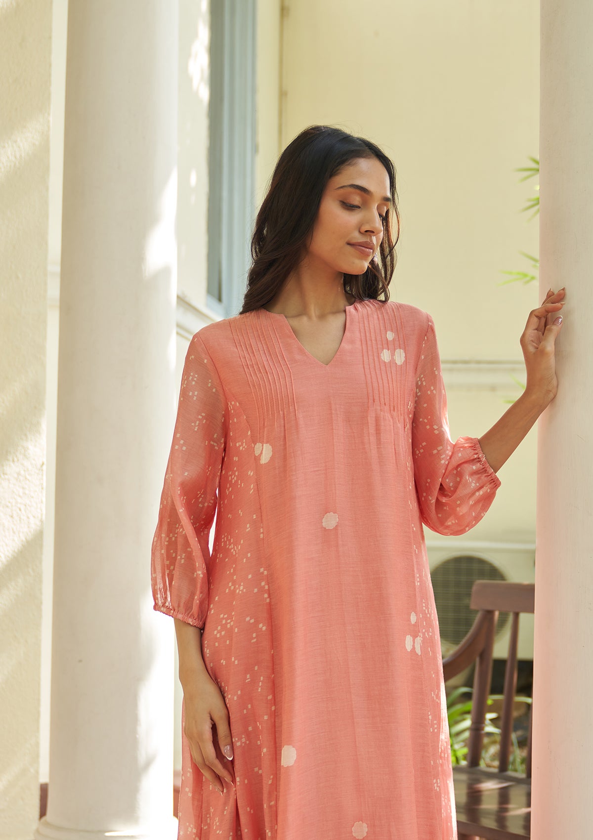 Hibiscus Pintuck Co-ord Set