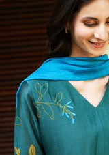 Emerald Applique Kurta Set