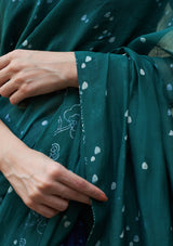 Emerald Printed Saree