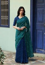 Emerald Printed Saree