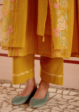 Ochre Floral Kurta Set