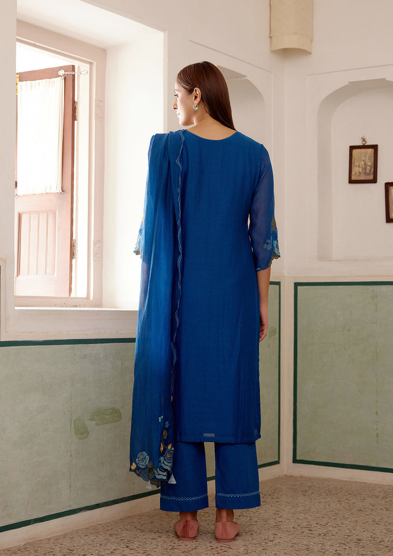 Sapphire Applique Kurta Set