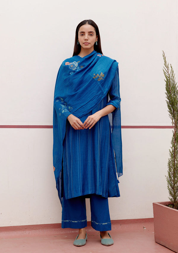 Sapphire Floral Kurta