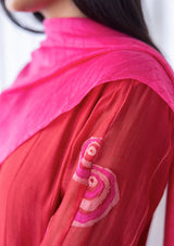 CAMELLIA APPLIQUE ANARKALI SET