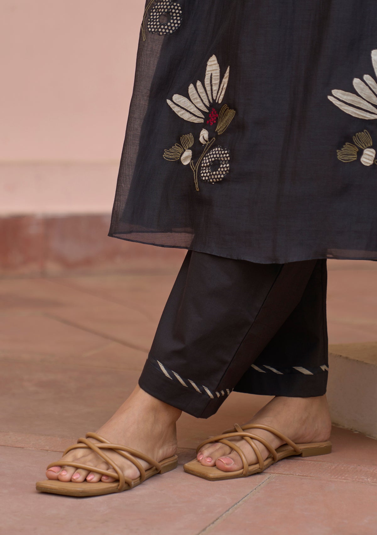 Noir Pintuck Co-ord Set