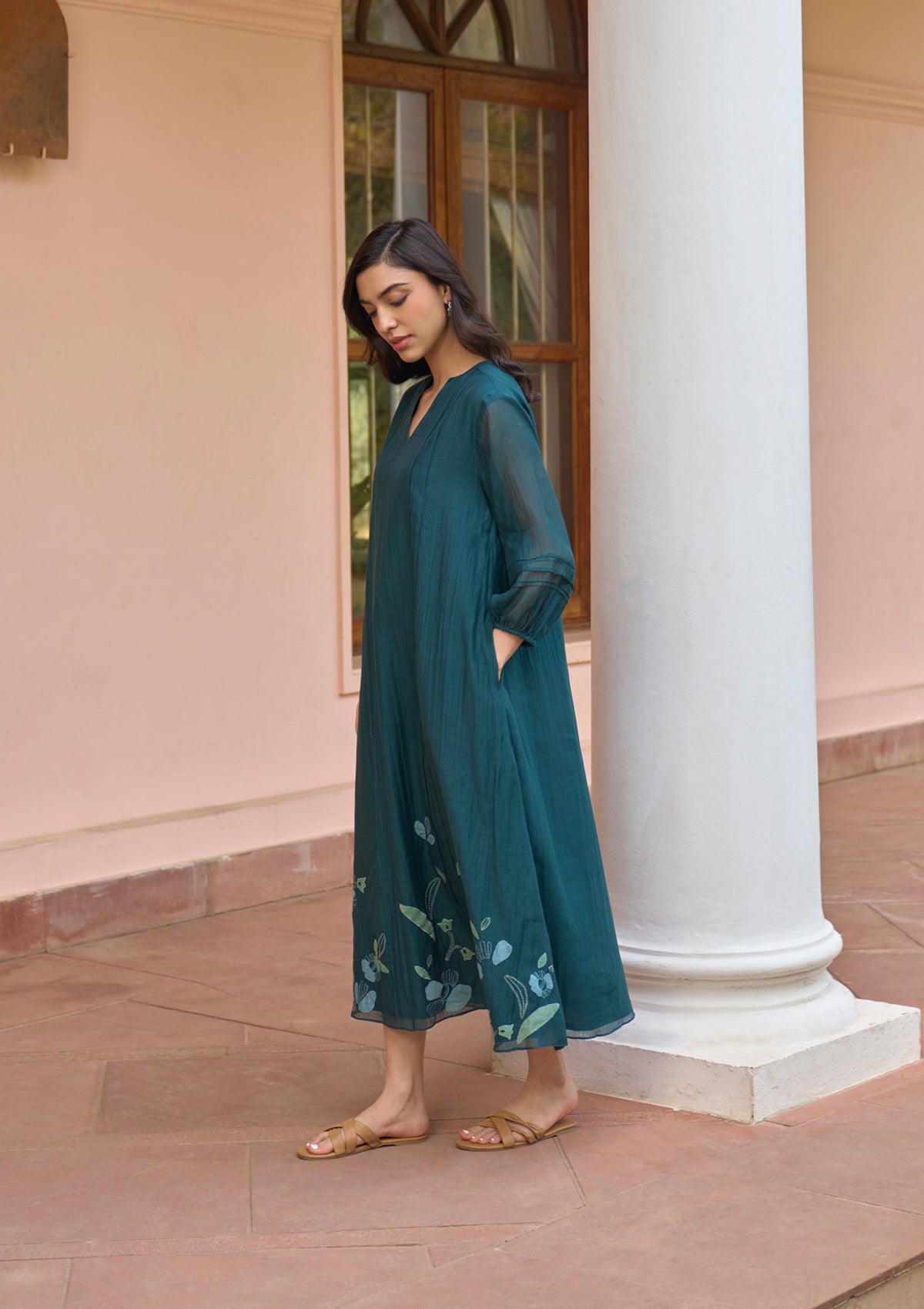 Jade Applique Dress