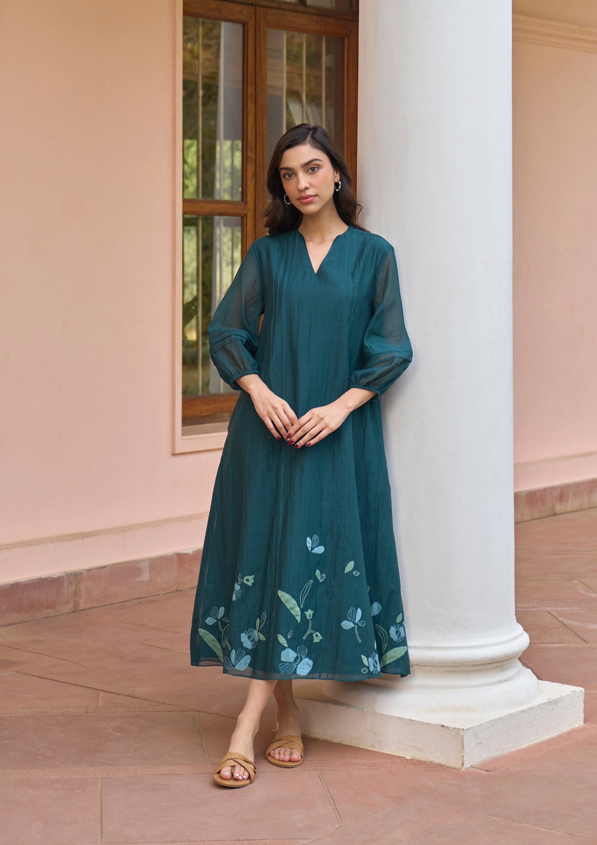 Jade Applique Dress