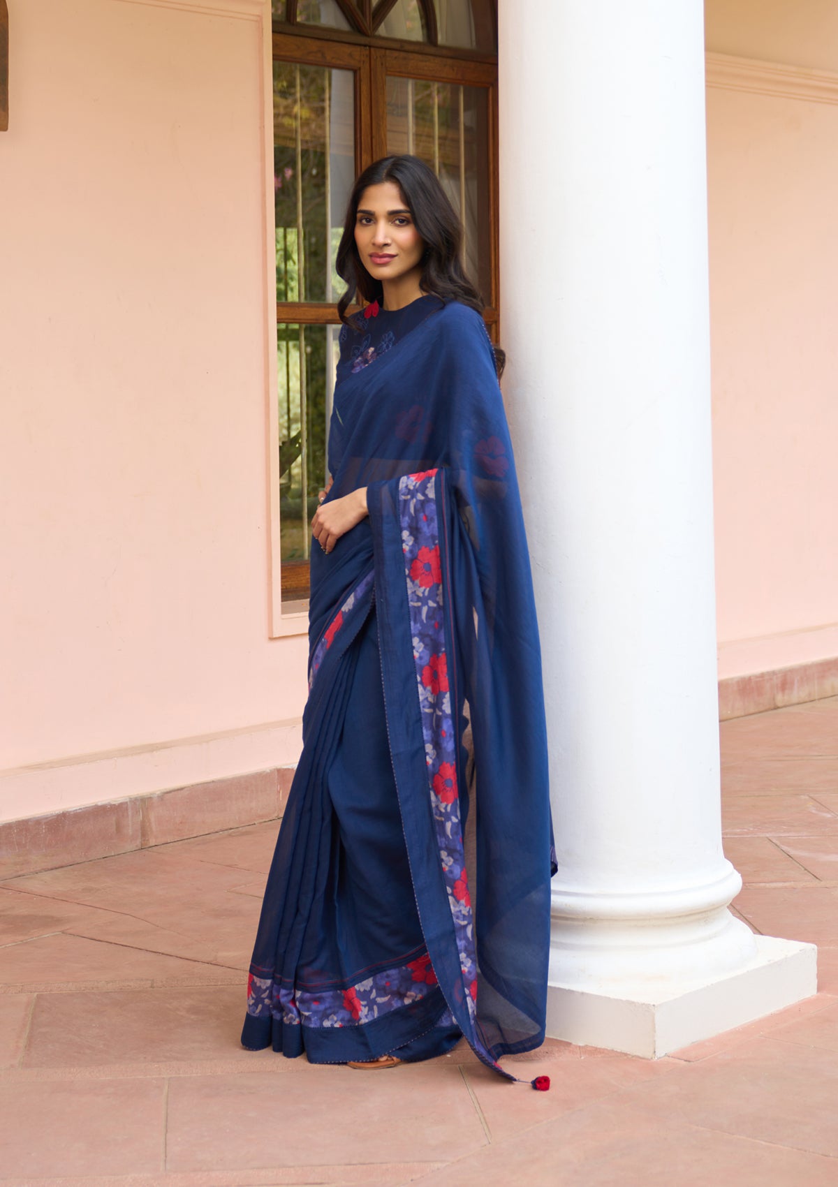 Sapphire Floral Saree