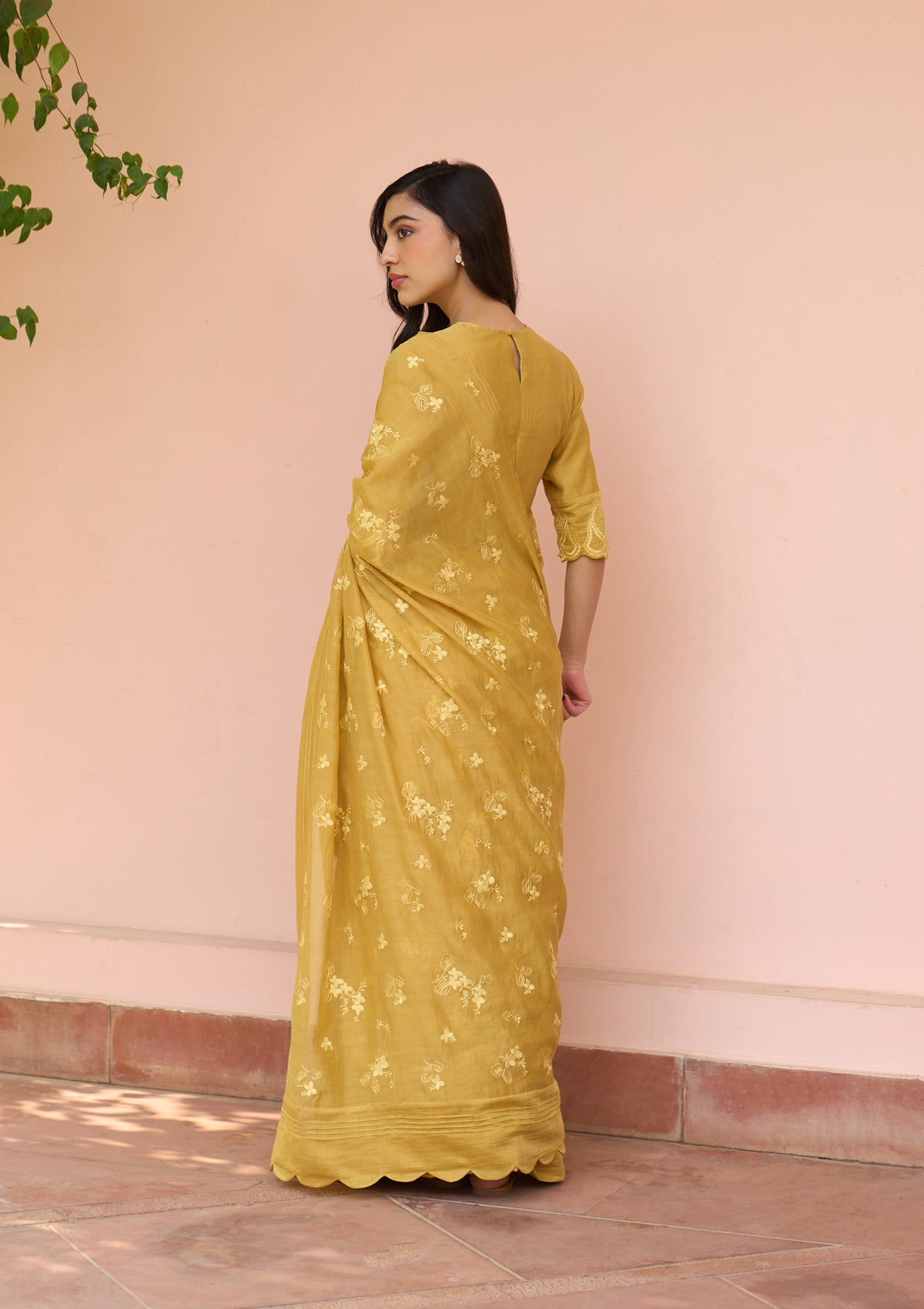 Rue Thread Embroidered Saree