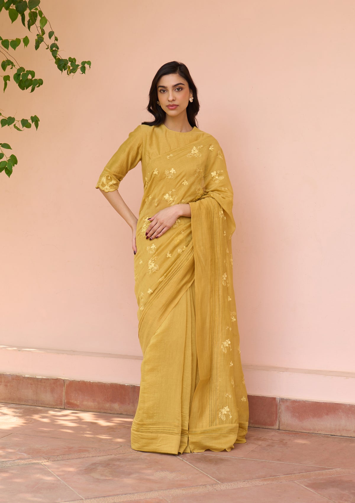 Rue Thread Embroidered Saree