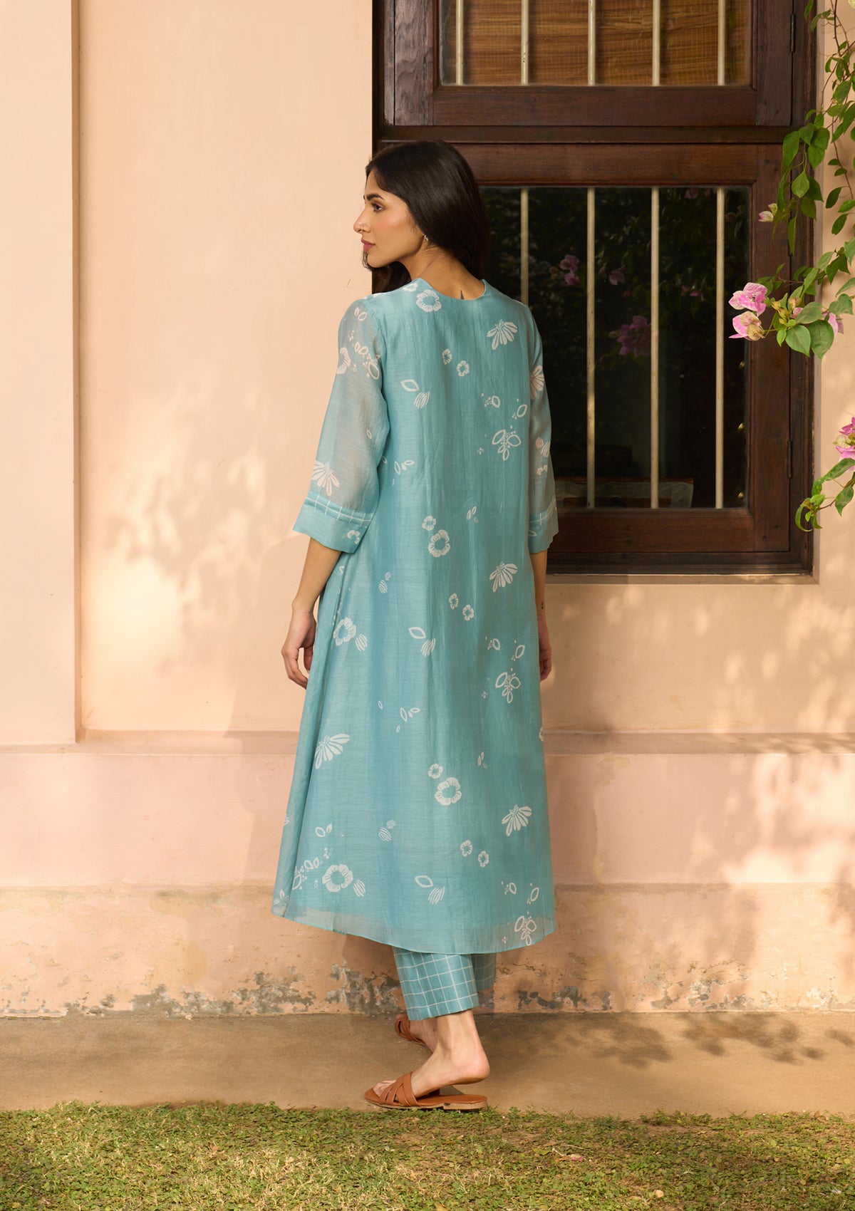 Powder Blue Floral Co-ord Set