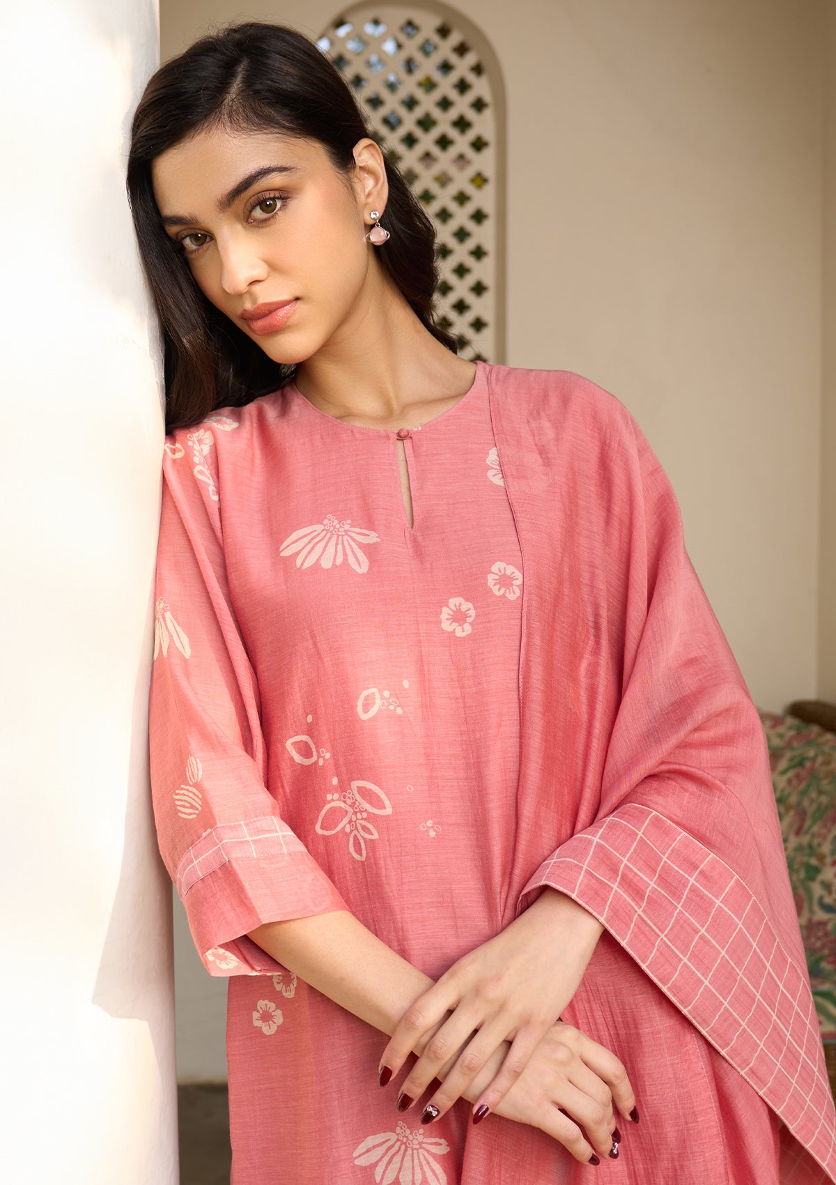 Hibiscus Floral Kurta Set