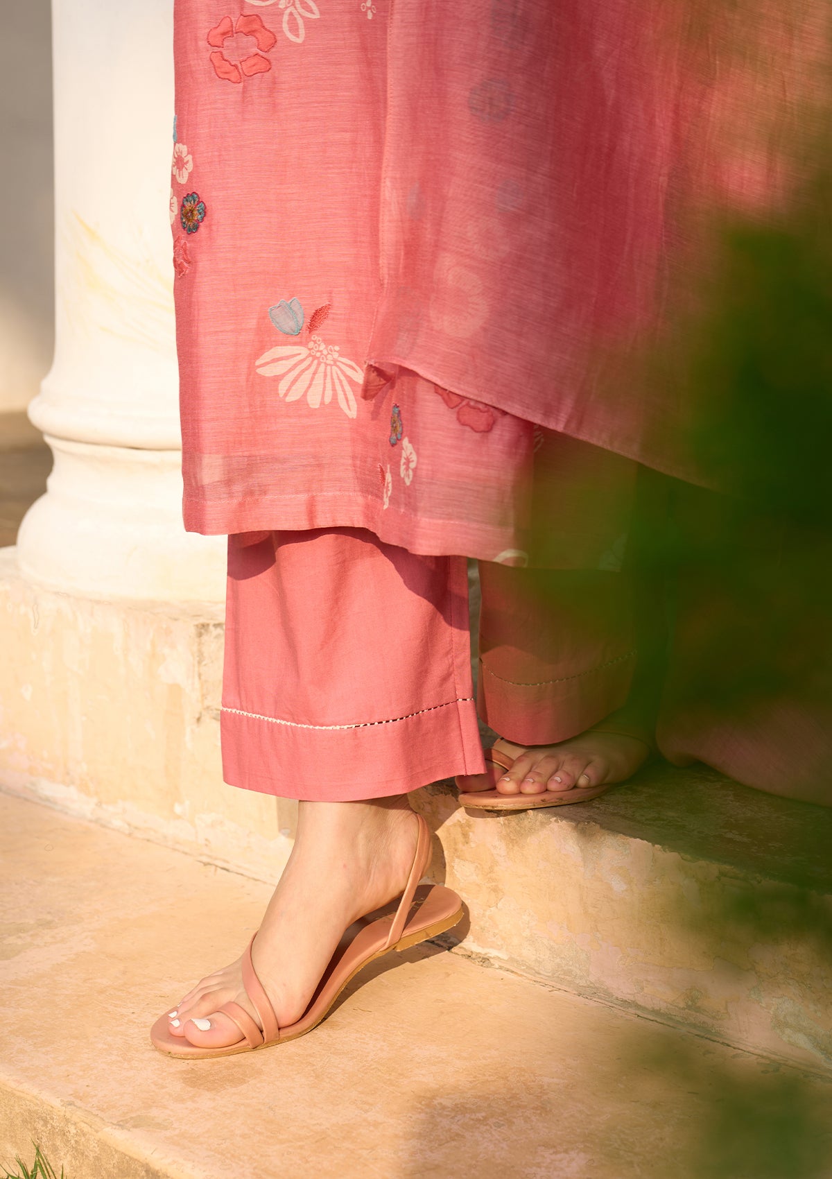 Hibiscus Floral Kurta Set