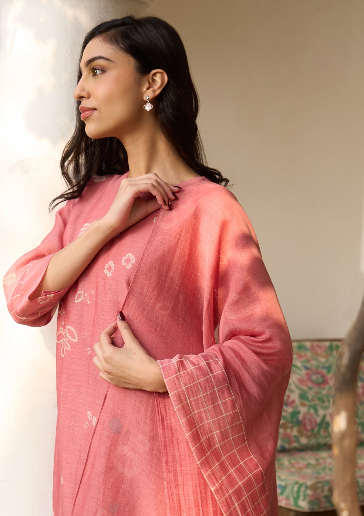 Hibiscus Floral Kurta Set